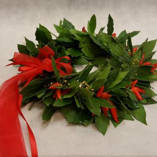 Coroncina rosso piccante!