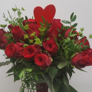 25 rose rosse